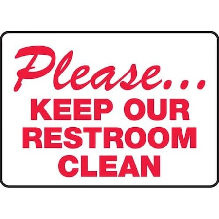 RESTROOM SIGNS 10 X 14 DURAPLASTIC MRST901XT